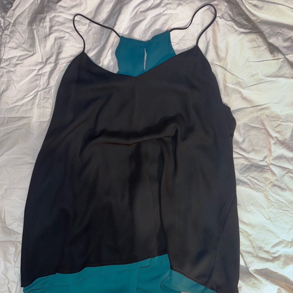 Express Black and green Camisole Top